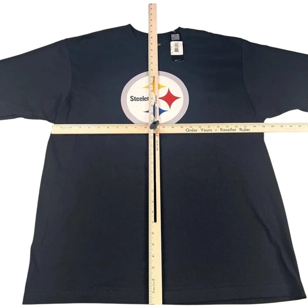Reebok Pittsburgh Steelers NFL Graphic Tee Shirt Black Mens XL NWT R200A - Picture 3 of 9